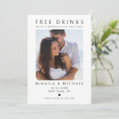 ミニマモダンリスト・カップルの写おもしろい真結婚 セーブザデート (スタンド正面)