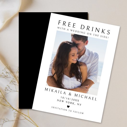 ミニマモダンリスト・カップルの写おもしろい真結婚 セーブザデート