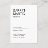 ミニマモダンリスト（グレー/白） 名刺 (裏面)