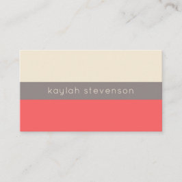 ミニマモダンリスト |コーラル 名刺