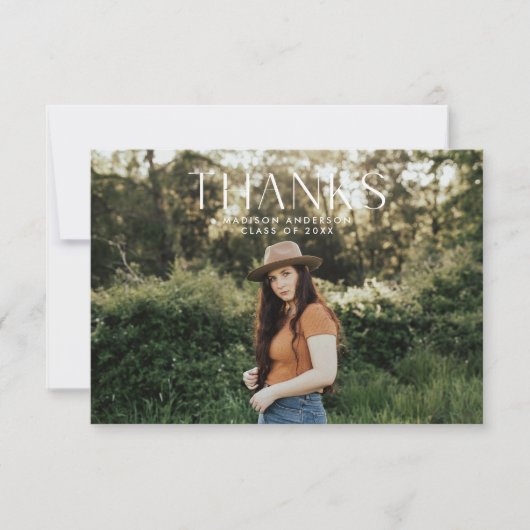 ミニマモダンリスト サンキューカード (正面)