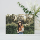 ミニマモダンリスト サンキューカード (スタンド正面)