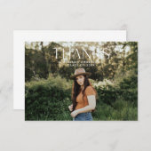 ミニマモダンリスト サンキューカード (正面/裏面)