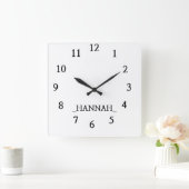 ミニマモダンリスト スクエア壁時計 (ホーム)