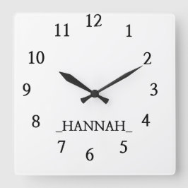 ミニマモダンリスト スクエア壁時計