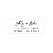 ミニマモダンリスト |スタイリッシュの結婚差出人住所 セルフインキングスタンプ (デザイン)