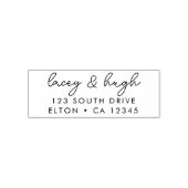 ミニマモダンリスト |スタイリッシュの結婚差出人住所 セルフインキングスタンプ (デザイン)
