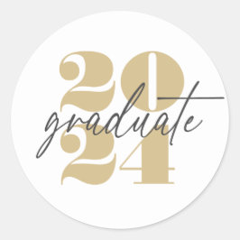 ミニマモダンリスト・ソアリング卒業 |金ゴールド+白 ラウンドシール