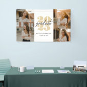 ミニマモダンリスト・ソアリング卒業 |金ゴールド+白 横断幕 (トレードショー)