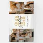 ミニマモダンリスト・ソアリング卒業 |金ゴールド+白 横断幕 (縦)