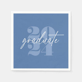 ミニマモダンリスト・ソアリング卒業 |青+白 スタンダードカクテルナプキン