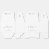 ミニマモダンリスト・タイムレス結婚ズ・サンキュー フェイバーボックス (見開き)