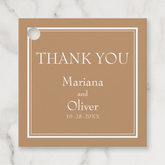 ミニマモダンリスト・タン・ベージュ フェイバータグ (正面)