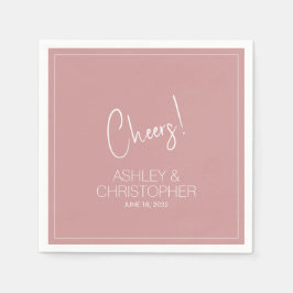 ミニマモダンリスト・ダスティバラ結婚ズ スタンダードカクテルナプキン