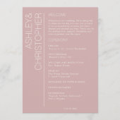 ミニマモダンリスト・ダスティバラ結婚ズ プログラム (正面)