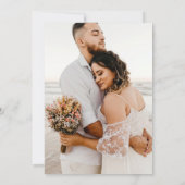 ミニマモダンリスト・テラコッタ結婚ズ 招待状 (裏面)