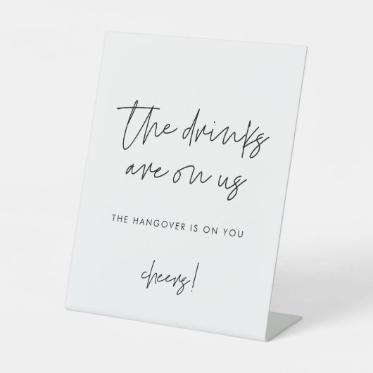 ミニマモダンリスト・ドリンクが登場 台座サイン (正面)