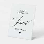 ミニマモダンリスト・ナンバーワン結婚ファンのサイン 台座サイン (正面)