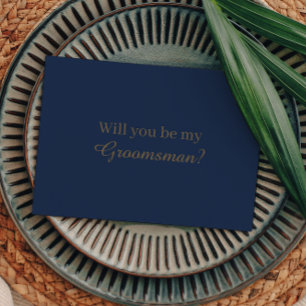 ミニマモダンリスト ネイビー金ゴールドグロムスマンの提案 招待状