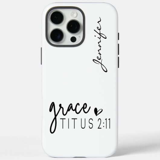 ミニマモダンリスト・バイブル・バース・タイタス2:11 iPhone Case-Mate iPhoneケース (裏面)