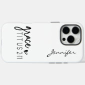 ミニマモダンリスト・バイブル・バース・タイタス2:11 iPhone Case-Mate iPhoneケース (裏面 (横))