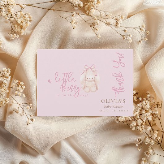 ミニマモダンリスト・バニー サンキューカード