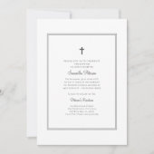ミニマモダンリスト・バプテスマ招待状 招待状 (正面)
