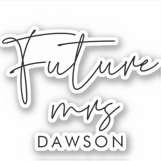 ミニマモダンリスト・フューチャー・ブライド シール (正面)