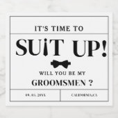 ミニマモダンリスト・ブラックのグ頼ロムスマン提案 リキュールボトルラベル (シングルラベル)