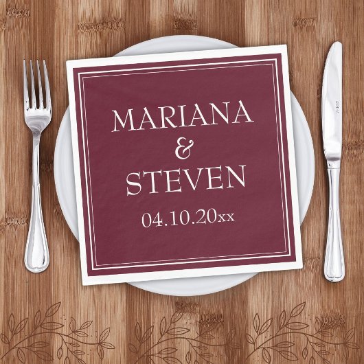 ミニマモダンリスト・ブルゴーニュ スタンダードランチョンナプキン