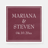 ミニマモダンリスト・ブルゴーニュ スタンダードランチョンナプキン (正面)