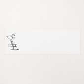 ミニマモダンリスト-モノクロ ヨガマット (正面(横))