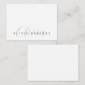 ミニマモダンリスト・モノグラム ノートカード (正面/裏面)