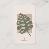 ミニマモダンリスト・モンステラ 名刺 (裏面)