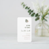 ミニマモダンリスト・モンステラ 名刺 (スタンド正面)