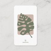 ミニマモダンリスト・モンステラ 名刺 (裏面)