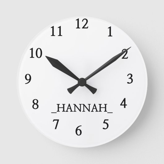 ミニマモダンリスト ラウンド壁時計 (正面)