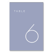 ミニマモダンリスト・ラベンダー紫色の表番号タブ テーブルナンバー (裏面)