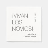 ミニマモダンリスト「ヴィヴァン・ロス・ノバ結婚ス」 スタンダードカクテルナプキン (正面)