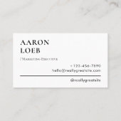 ミニマモダンリスト 名刺 (裏面)