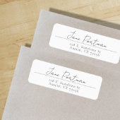 ミニマモダンリスト |差出人住所ラベル ラベル