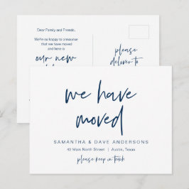 ミニマモダンリスト、引っ越し、発表の位置 ポストカード