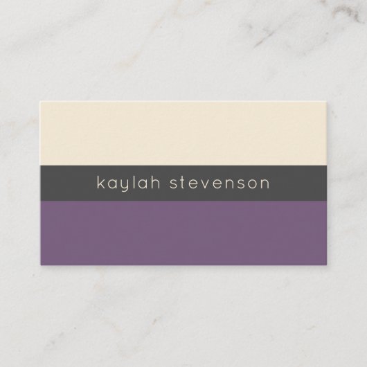 ミニマモダンリスト | 紫ブドウ 名刺 (正面)