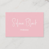 ミニマモダンリスト | Blossomエレガント & QRコード 名刺 (正面)