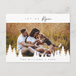 ミニマモダンリスト、Let Us Rejoice、家族写真 ポストカード