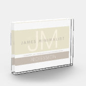 ミニマモダンリスト | Taupe Earth-tones フォトブロック (左)