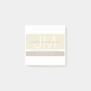 ミニマモダンリスト Taupe Earth-tones ポストイット