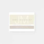 ミニマモダンリスト | Taupe Earth-tones ポストイット (正面)