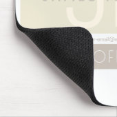 ミニマモダンリスト | Taupe Earth-tones マウスパッド (コーナー)