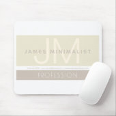 ミニマモダンリスト | Taupe Earth-tones マウスパッド (マウス)